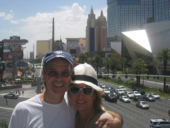 22/07/12. Passeando na Strip, avenida mais famosa de Las Vegas.